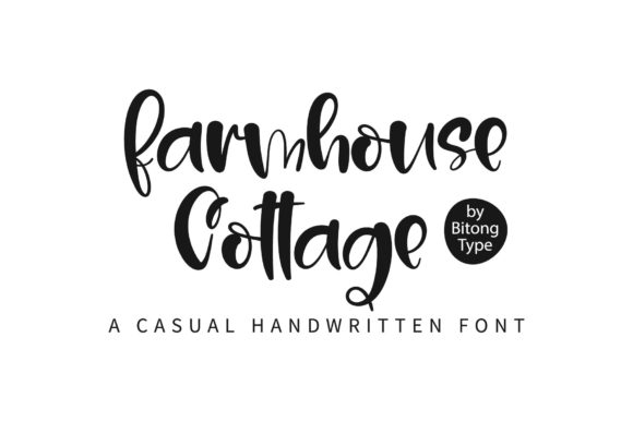 Farmhouse Cottage Font Poster 1