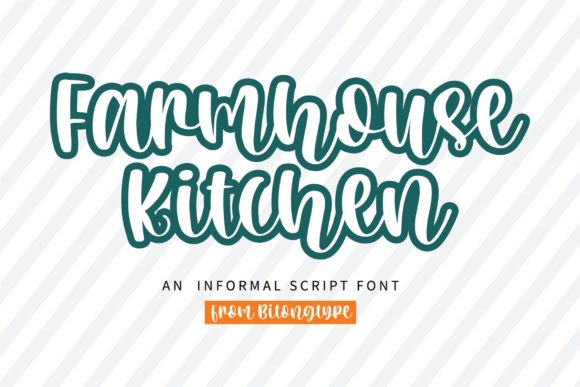 Farmhouse Kitchen Font Poster 1