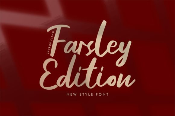 Farsley Edition Font Poster 1