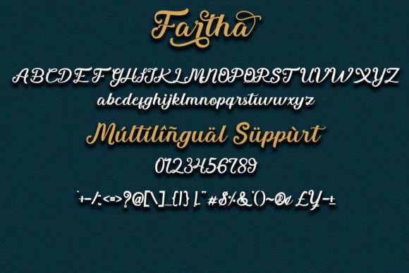 Fartha Font Poster 4