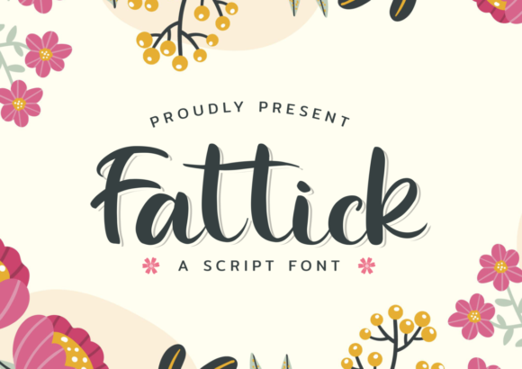 Fattick Font Poster 1