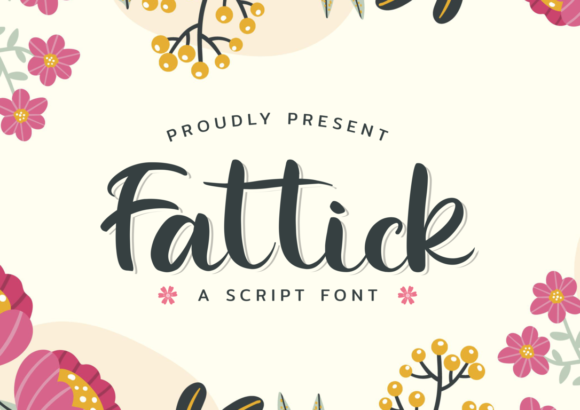 Fattick Font Fattick Font Poster 1