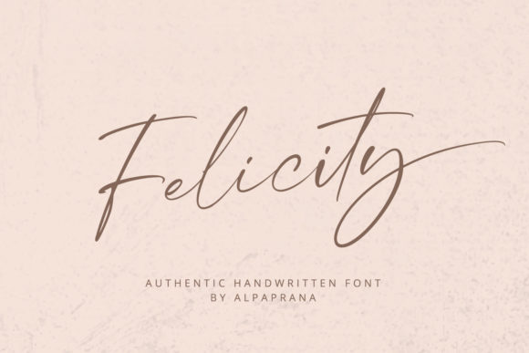 Felicity Font Poster 1