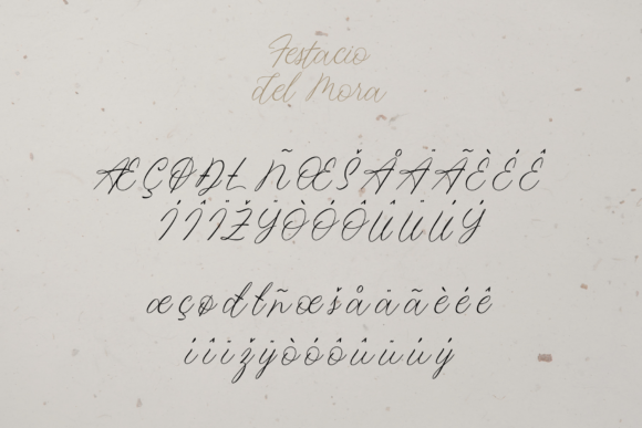 Festacio Del Mora Font Poster 11