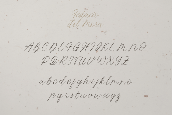Festacio Del Mora Font Poster 9