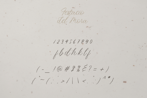 Festacio Del Mora Font Poster 10