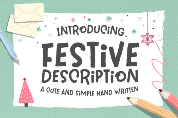 Festive Description Font Poster 1