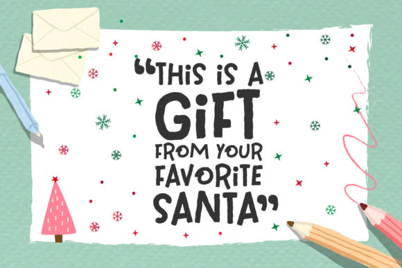 Festive Description Font Poster 3