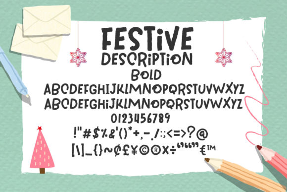 Festive Description Font Poster 8