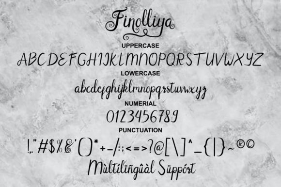 Finolliya Font Poster 8