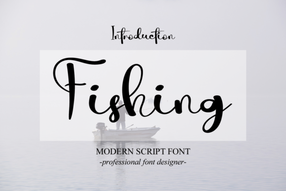 Fishing Font Poster 1