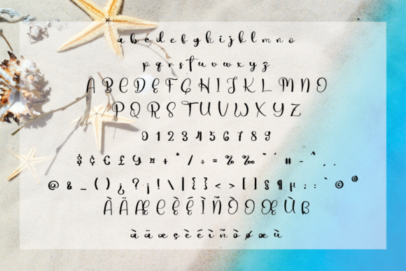 Fishing Font Poster 5