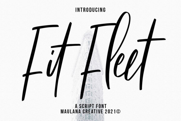 Fit Fleet Script Font Poster 1