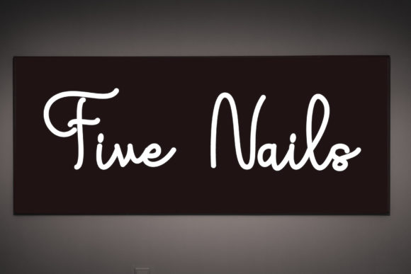 Five Nails Font Poster 1