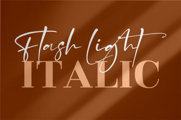 Flash Light Font Poster 2