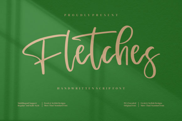 Fletches Font Poster 1