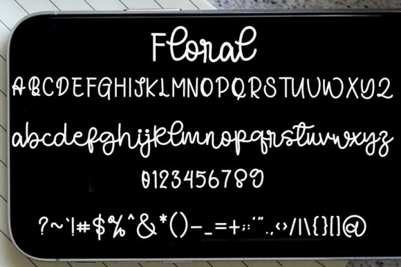 Floral Font Poster 2