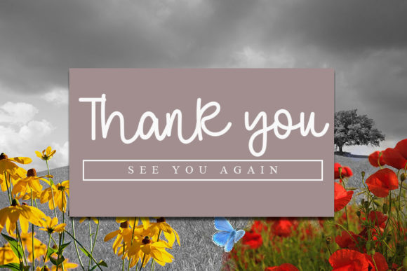 Floral Font Poster 5