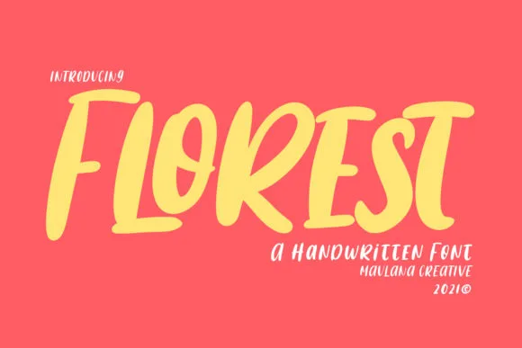 Florest Font Florest Font Poster 1