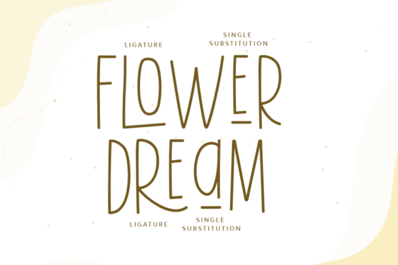 Flower Dream Font Poster 8
