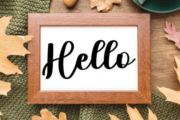Flower Rainbow Font Poster 4