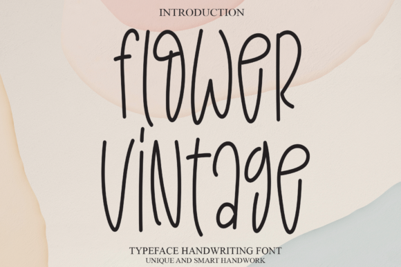 Flower Vintage Font Poster 1