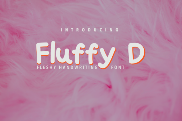 Fluffy D Font Poster 1