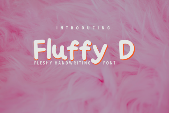 Fluffy D Font Fluffy D Font Poster 1
