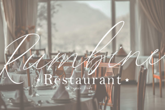 Flumbery White Font Poster 7