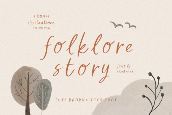 Folklore Story Font Poster 1