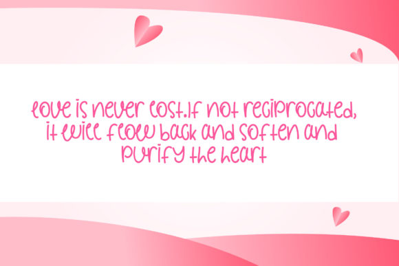 Follow Heart Font Poster 2