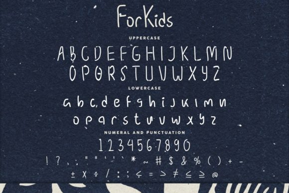 For Kids Font Poster 4