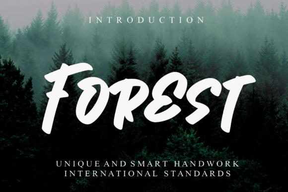 Forest Font Poster 1