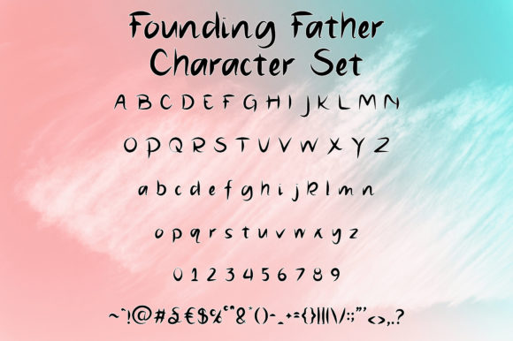 Founding Father Font Poster 4