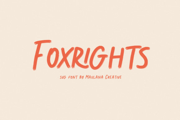 Foxrights Font Poster 1