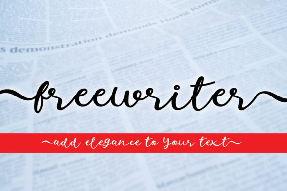 Freewriter Font Poster 1