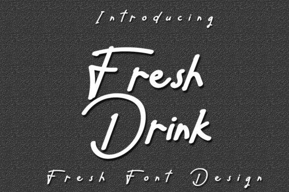 Fresh Drink Font Poster 1