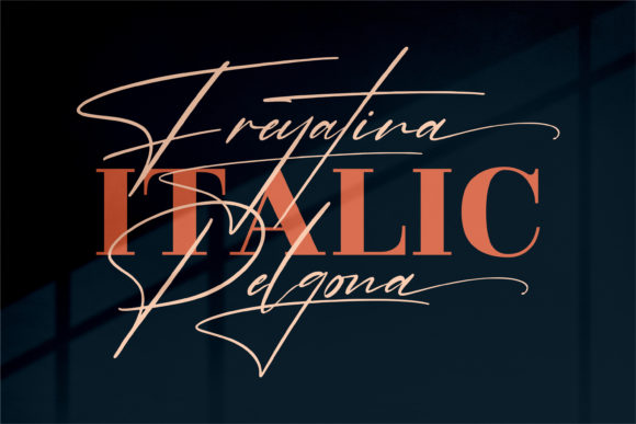 Freyatina Pelgona Font Poster 2