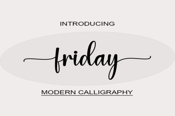 Friday Font Poster 1