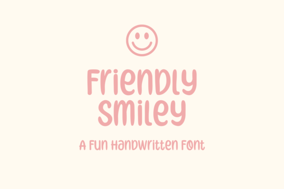 Friendly Smiley Font Poster 1