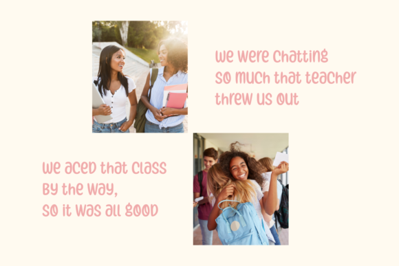 Friendly Smiley Font Poster 3
