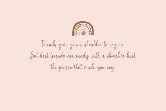 Friendship Font Poster 2