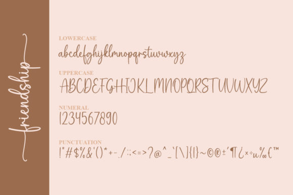 Friendship Font Poster 7