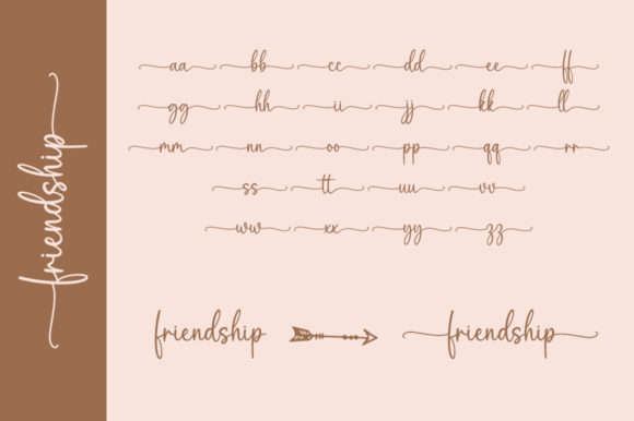 Friendship Font Poster 8
