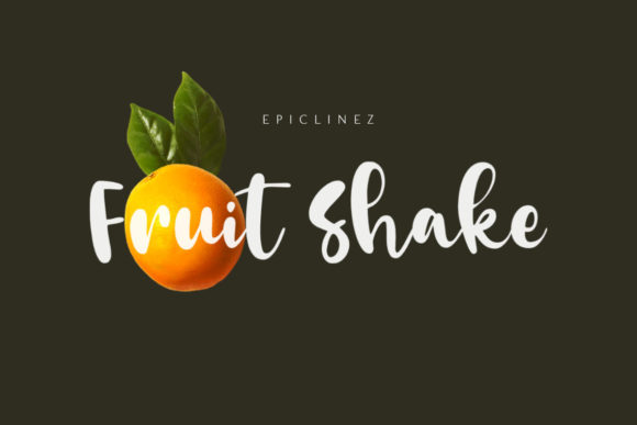 Fruit Shake Font Poster 1