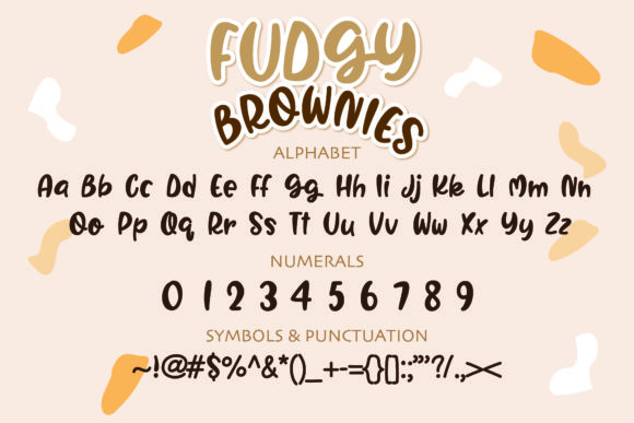 Fudgy Brownies Font Poster 2