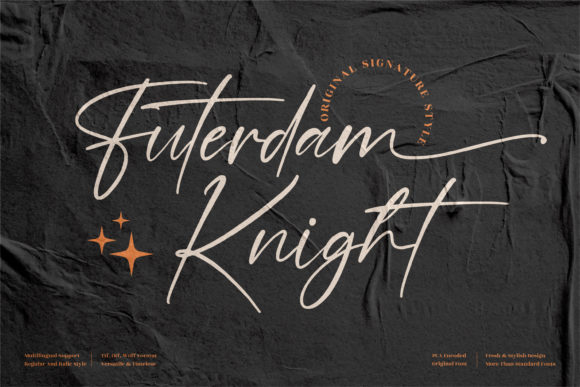 Futerdam Knight Font Poster 1