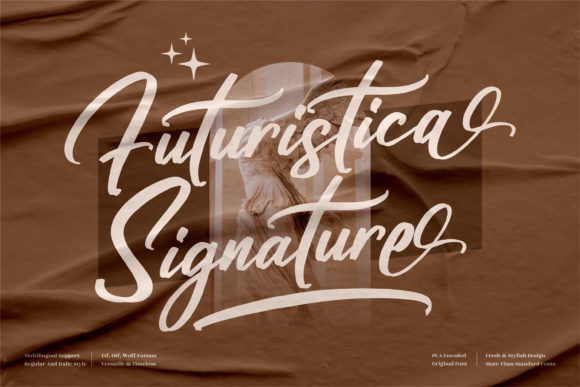 Futuristica Signature Font Poster 1