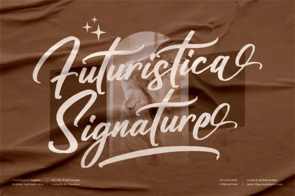 Futuristica Signature Font Futuristica Signature Font Poster 1