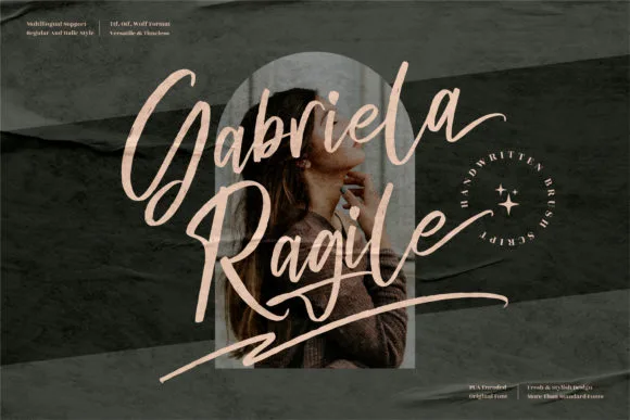 Gabriela Ragile Font Gabriela Ragile Font Poster 1